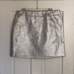 Silver Short Skirt